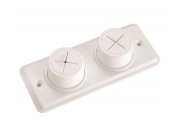 Croydex Double Cloth / Towel Holder (130 x 50mm)